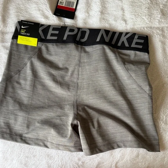 Nike PRO - New With Tags - Women's Athletic Gray Training Shorts - Picture 5 of 5